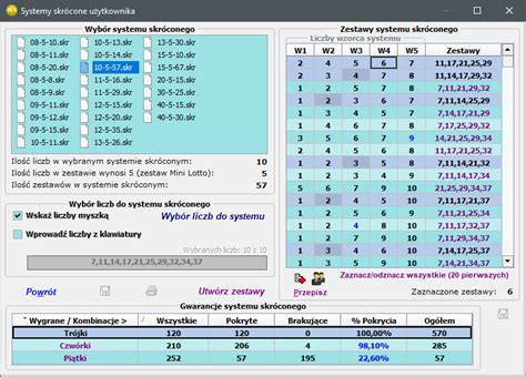 SYSTEMY DO MINI LOTTO .